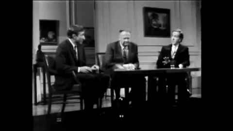 WASHINGTON DC - 1960s - James Dickey and Peter Taylor compare Hemingway Stock Footage 340651652
