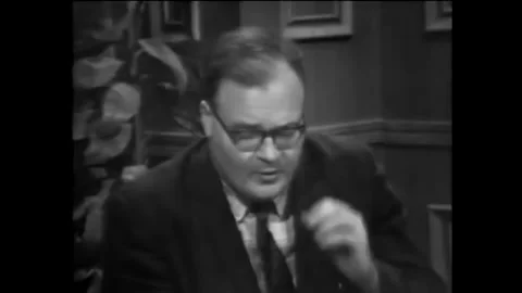 WASHINGTON DC - 1960s - James Wright begins reading a poem about President Stock Footage 340652324