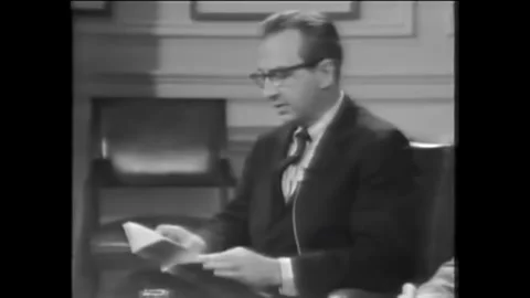 WASHINGTON DC - 1960s - John Frederick Nims explains the difficult in Stock Footage 340652112