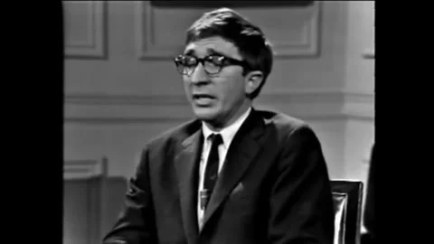 WASHINGTON DC - 1960s - John Updike describes itching to get to dialogue in his Stock Footage 340651648