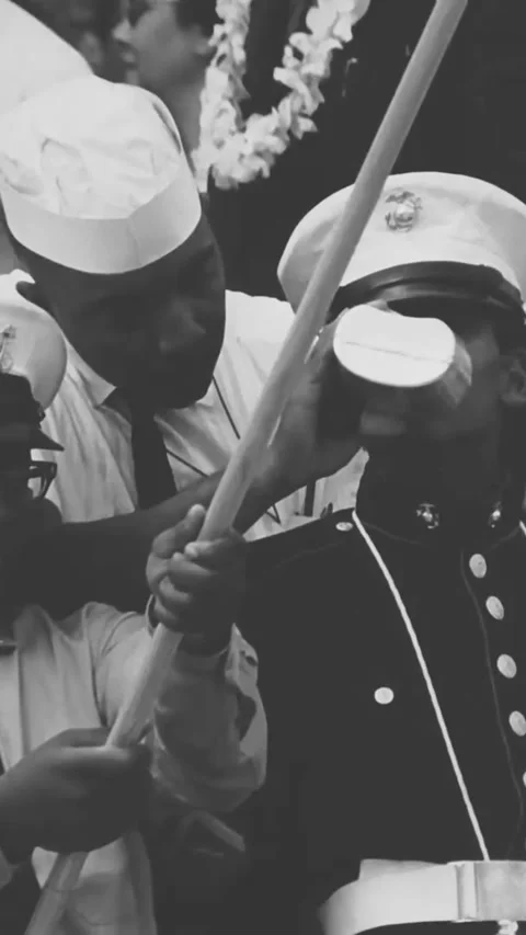 WASHINGTON DC - 1963 - Dr. Martin Luther King gives his I Have A Dream speech at Stock Footage 338393230