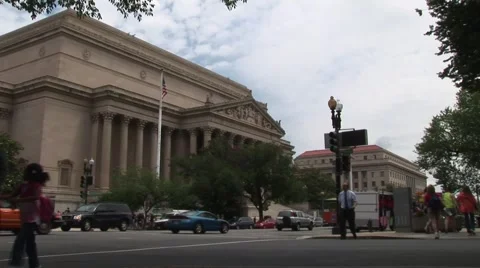 Washington DC Archives with Zoom Stockbeeldmateriaal 1039884