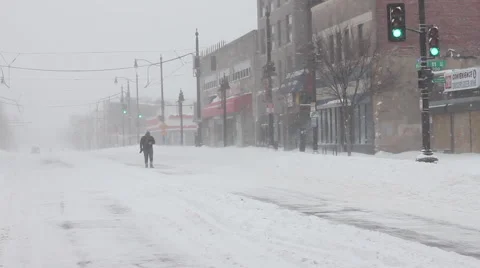 Washington DC Blizzard Snowstorm 스톡 동영상 64543456