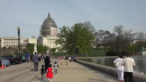 Washington DC Capital Building multi cultural tourism 4K 059 Video stock 49898429