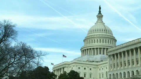Washington DC Capitol, building 2 Stock Footage 10799218