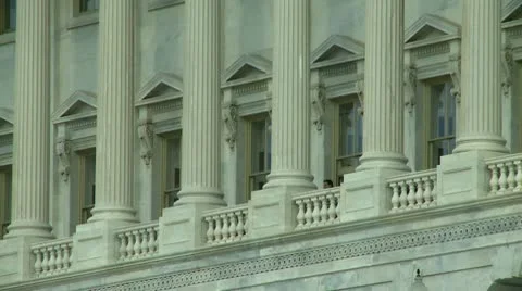 Washington DC Capitol, building close up Stock Footage 10799206