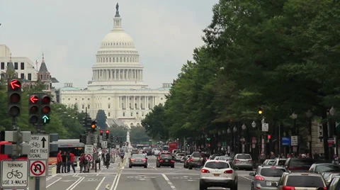 Washington D.C. Capitol Building  Stock Footage