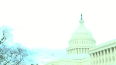 Washington DC Capitol, building, iris Stock Footage 10819236
