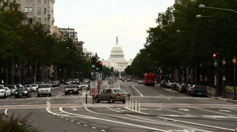 Washington D.C. Capitol Time-Lapse Stock Footage