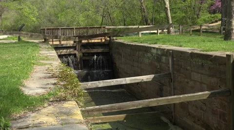 Washington DC Chesapeake and Ohio Canal historical 4K Stock Footage 50129410