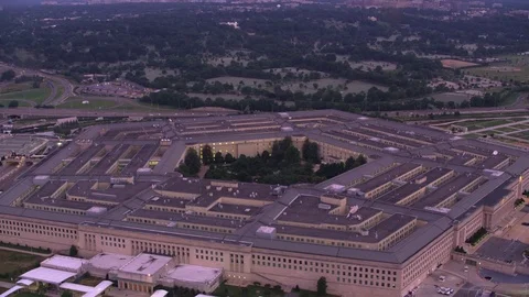 Washington, D.C. circa-2017, Aerial view of Pentagon at sunrise.   Shot with Stock Footage 84329375
