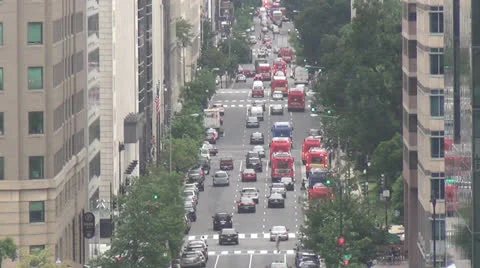 Washington, DC city traffic Stock Footage 24674530