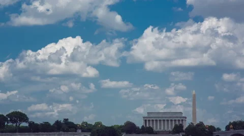 Washington DC Cloudy Day Time Lapse Stock Footage 50243873