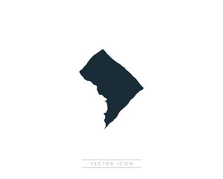 Washington D.C. Countries Map Vector Icon Template Illustration Design Stock Illustration