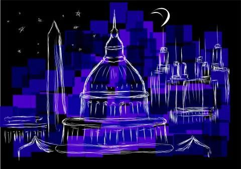Washington dc Stock Illustration