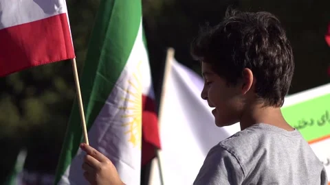Washington, DC – Iranians protest death of Masha Amini – 4K Footage Stock Footage 219801666