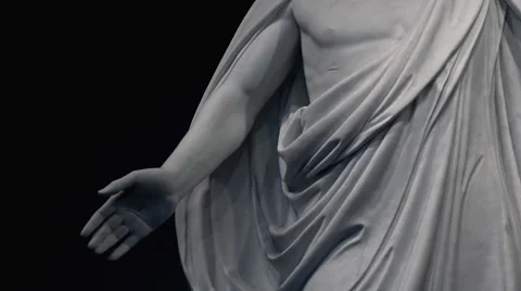 Washington DC LDS Mormon Temple Jesus Christ hand to face 4K 002 Stock-Footage 49865739