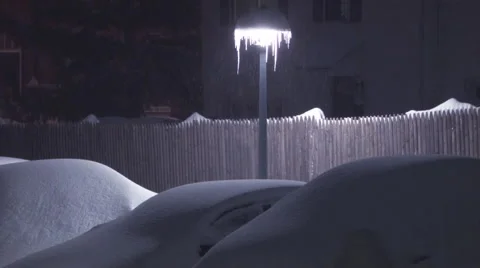 Washington, D.C. metro area pounded by snow. Video stock 59675550