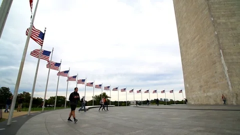 Washington DC Monument 4K Vídeo Stock 90011192