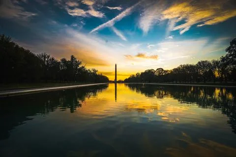 Washington DC Monument with Reflection Pool Foto stock