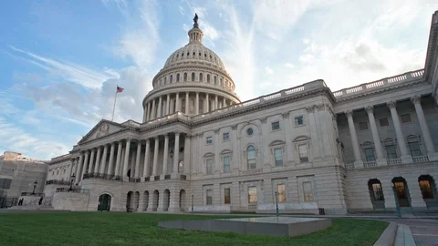 Washington DC National Capitol Building United States of America Vídeos de archivo 123701680