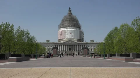 Washington DC Nations Capitol Building walk security 4K 023 Stock Footage 50161682
