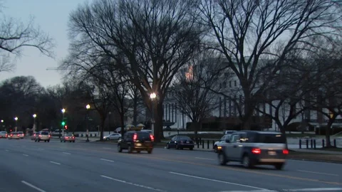 Washington DC Night Stock Footage 123870591