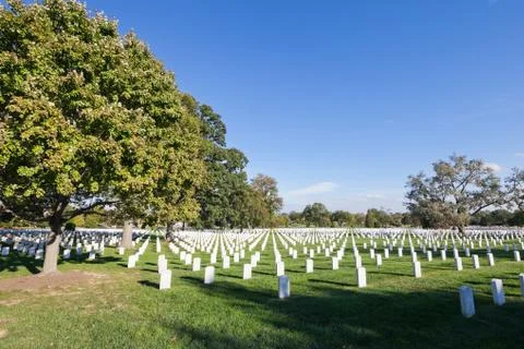 Washington dc - oct 12: rows and columns of us soldier's tombstones at arling Stock Photos