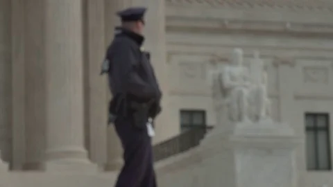 Washington DC Policeman Stock Footage 83180776