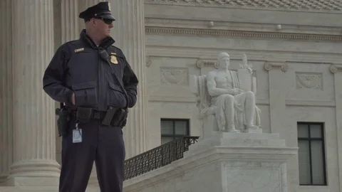 Washington DC Policeman Stock Footage 83180978