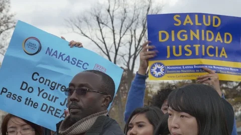 Washington DC Protest Stock Footage 83181028