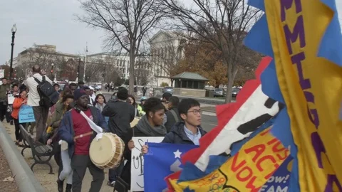 Washington DC Protest Stock Footage 83181070