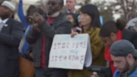 Washington DC Protest Stock Footage 83181161