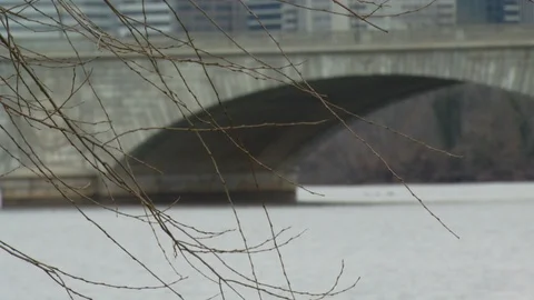 Washington DC River Stock Footage 123841924