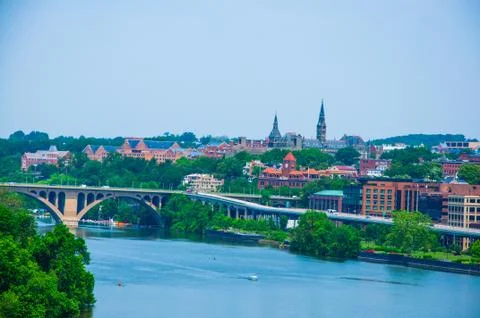 Washington DC by the river Stock Photos