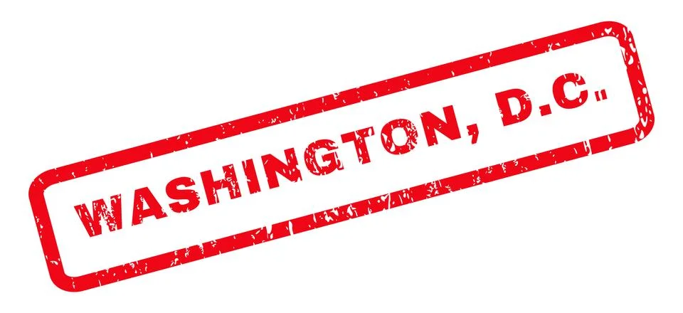 Washington D.C. Rubber Stamp Stock Illustration