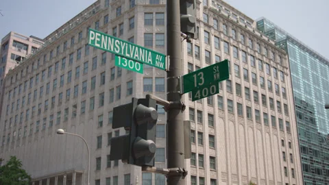 Washington DC Signs 7 Stock Footage 276958675