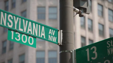 Washington DC Signs 8 Stock Footage 276958677