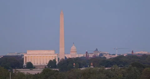 Washington DC Skyline Evening Stock-Footage 160744975