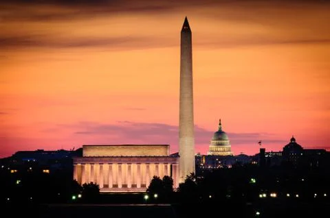 Washington DC skyline Stock Photos