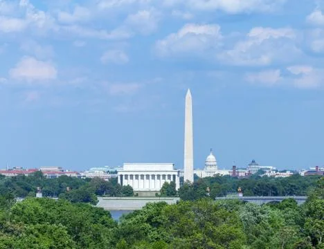 Washington DC skyline Stock Photos