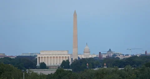 Washington DC Skyline Tilt Stock Footage 160744836