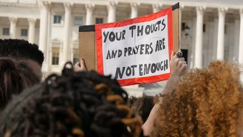   Washington DC Students Protest for Gun Control  Stock Footage