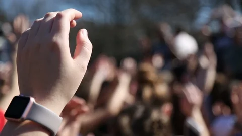   Washington DC Students Protest for Gun Control  Stock Footage 86181370