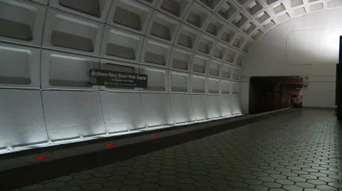 Washington DC Subway 스톡 동영상 501298