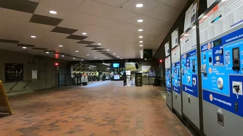 Washington DC Subway Station Video stock 157330681