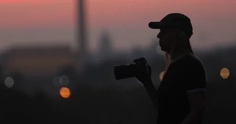 Washington DC sunset Stock Footage 137214516