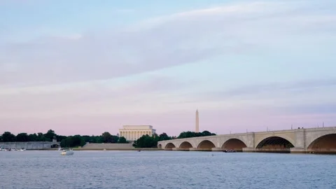 Washington DC Sunset Stock Footage 305479292