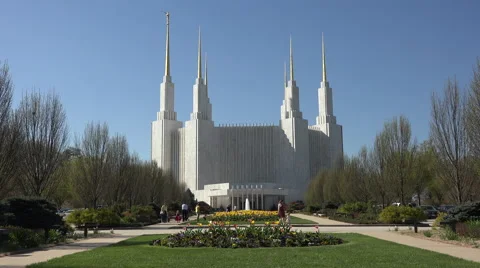 Washington DC Temple LDS Mormon Church 4K 001 Stock-Footage 49922290