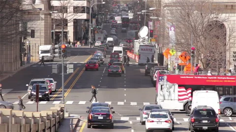 Washington DC traffic Stock Footage 62528703